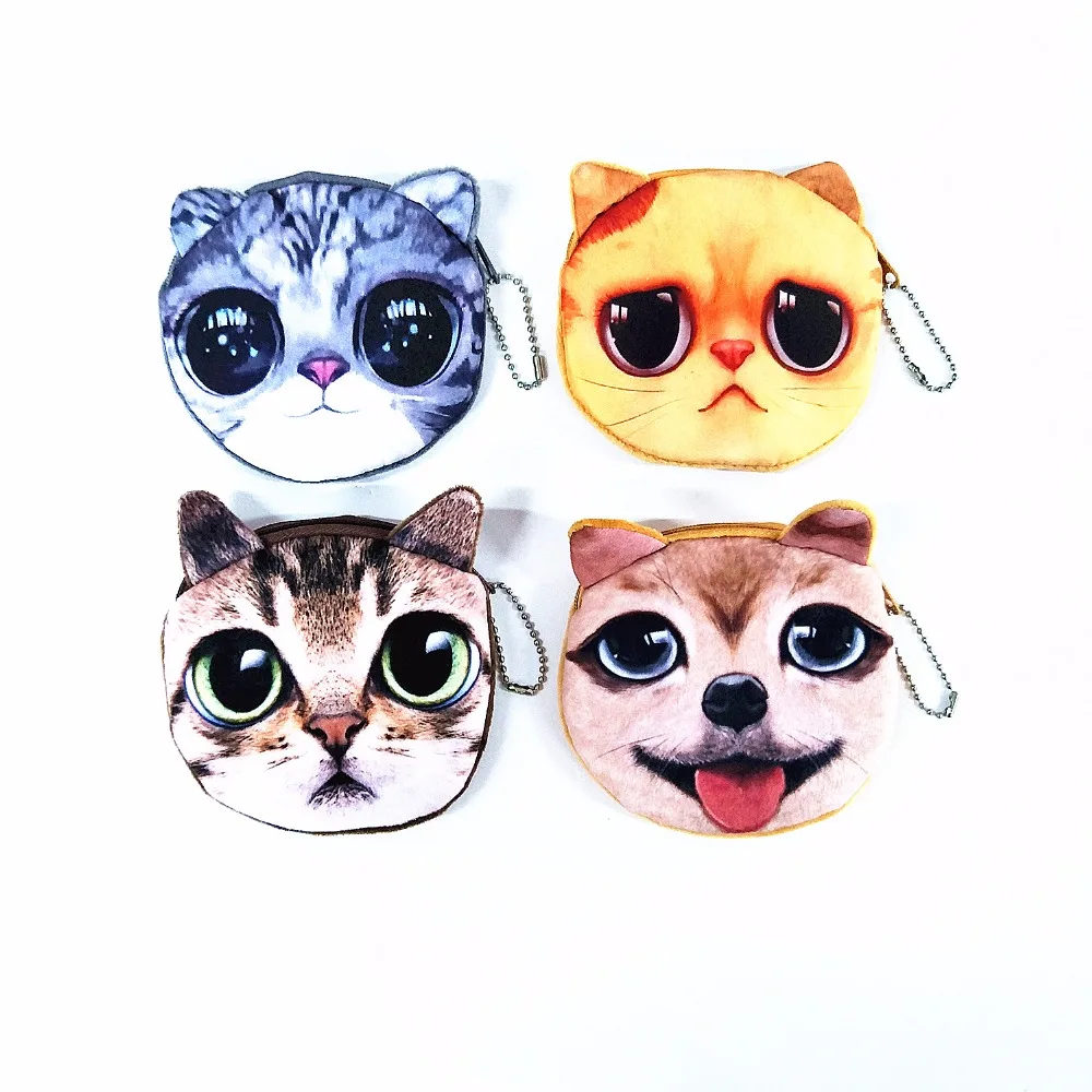 M050 Мультяшные женские кошельки кошелек для мелочи детский много стилей 3D милая