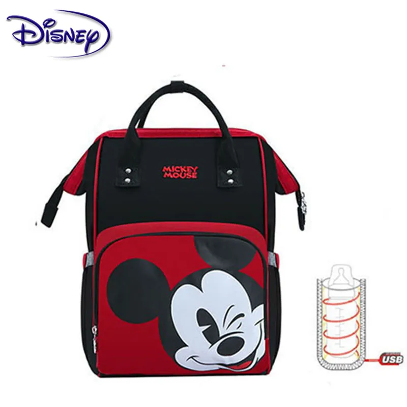 Сумка для подгузников Disney вместительный рюкзак из ткани Оксфорд с изоляцией