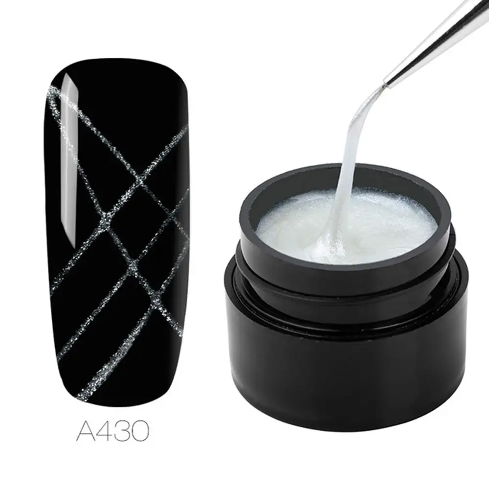 A430 ROSALIND Spider Gel Nail Polish DIY Web Painting Creative Nail Art Line Drawing Paint Nail Gel Pulling Silk Spider Gel Lacquer - Цвет: A430