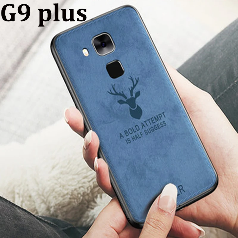 Чехол для Huawei G9 plus мягкий чехол телефона G9plus защитный G 9 ткань + ТПУ задняя