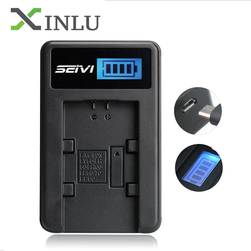NP FV50 для Sony LCD USB зарядное устройство + 1400mAh батарея фотоаппарата FV30 FV70 FV90 FV100
