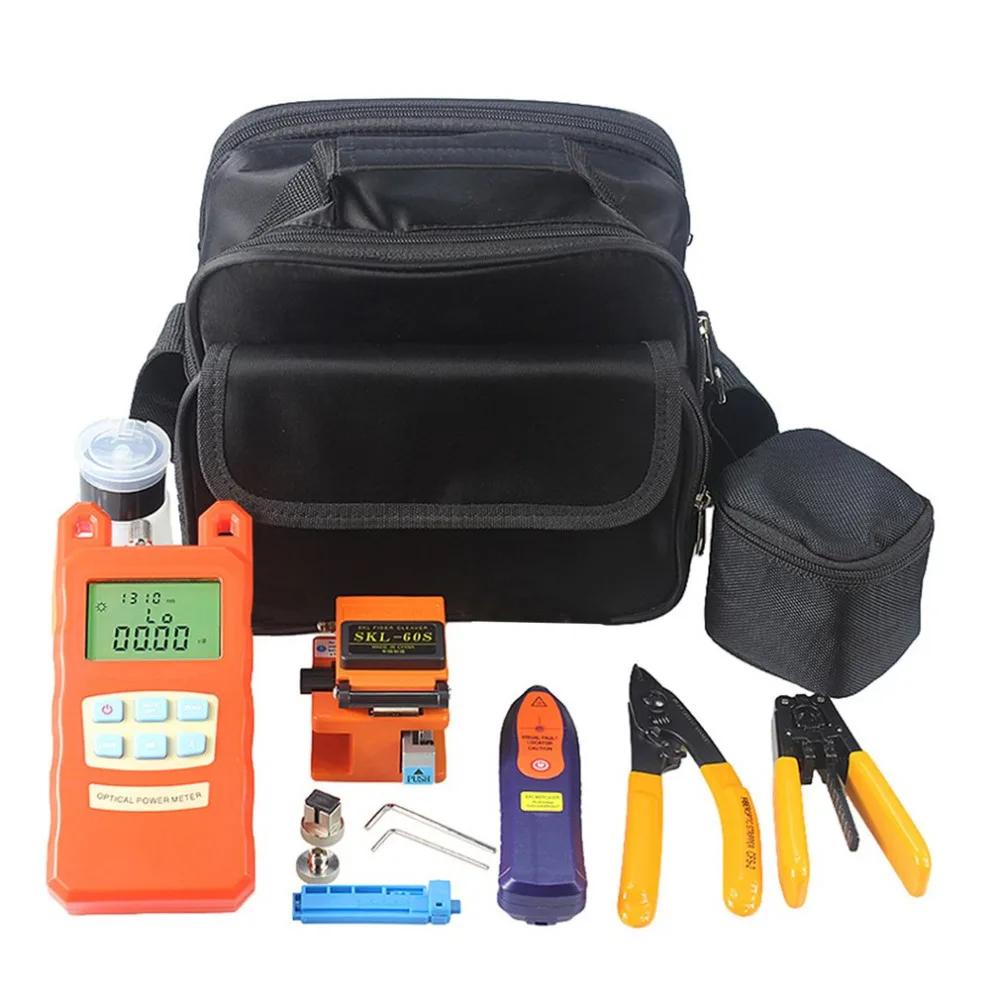 Практичный 22 шт. волокно оптические FTTH Tool Kit SKL-60S Кливер оптический мощность метр