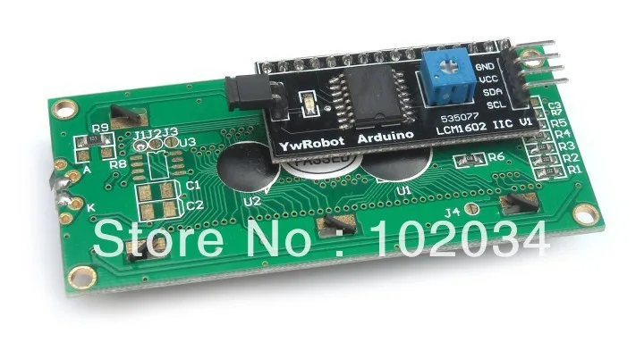 10 шт. x Φ IIC/I2C 1602 ЖК-модуль с файлами библиотеки | Электронные компоненты и