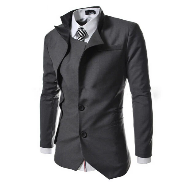 2018 Новое поступление Англия стиль для мужчин s Блейзер Masculino пиджак Slim Fit пиджаки