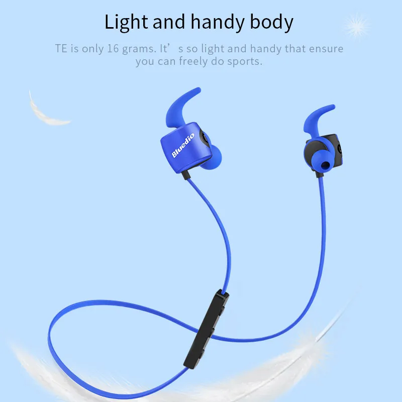 Bluedio TE спортивные беспроводные Bluetooth наушники с микрофоном пот доказательство