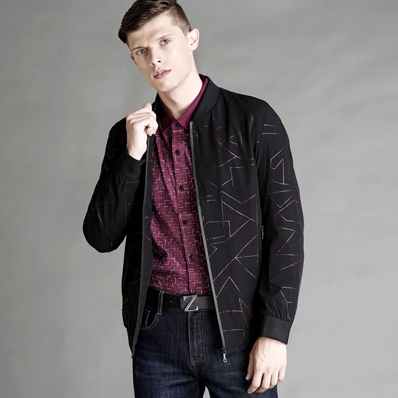 Новинка 2017 г. куртка Для мужчин модные Повседневное Slim Fit s Бизнес брендовая