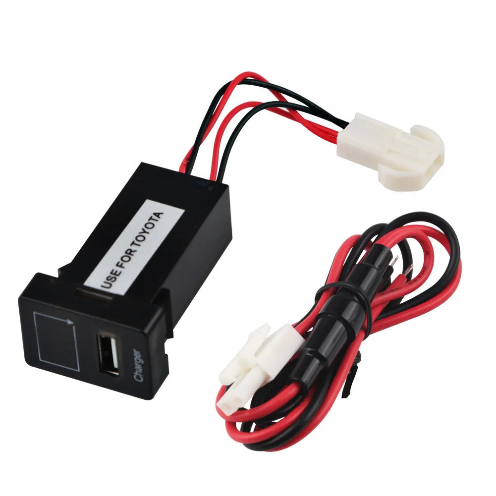 Автомобильный вольтметр с usb-портом 5 в 2 1 А зарядное устройство для телефона TOYOTA