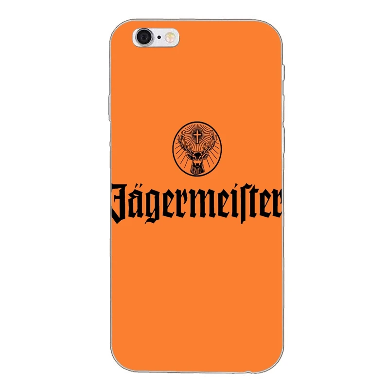 Jagermeister тонкий силиконовый мягкий ТПУ чехол для телефона iPhone X 8plus 7 7plus 6 6s plus 5 5s 5c SE 4