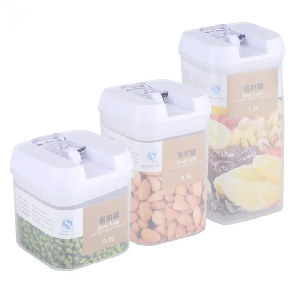 Plastic Food Storage Box Transparent Kitchen Storage Box Refrigerator Food Preservation Container Food Box Kitchen Organizer