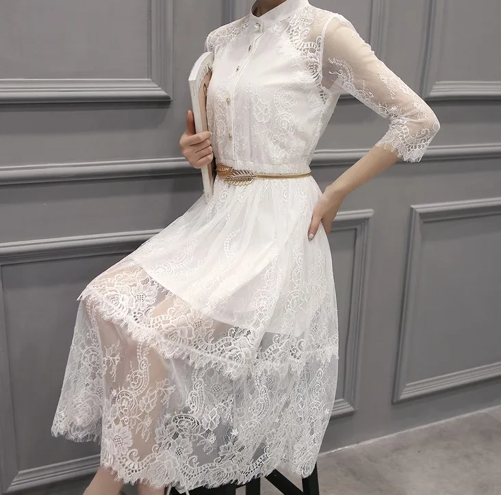 6M/ Lot Eyelash Lace Fabric 70cm DIY Decorative Soft Off White Nylon Trim Wedding Dress M021 | Дом и сад