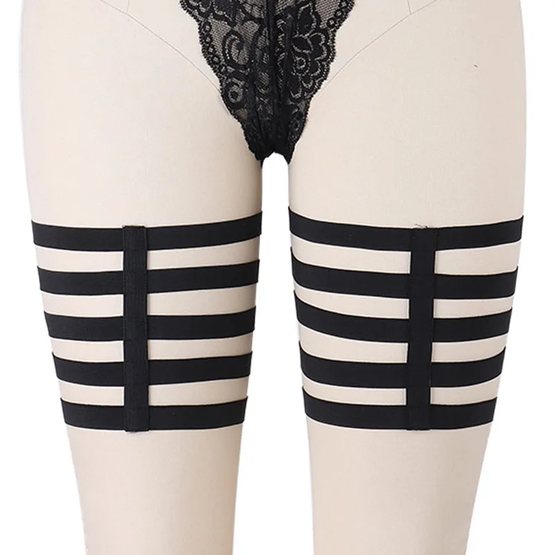 Подвязки для тела черные подвязки в готическом стиле чулок фетиш ровная подвязка