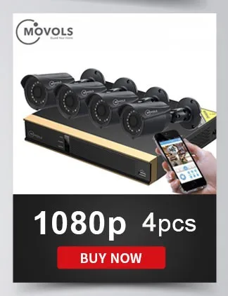 Movols 5MP система видеонаблюдения 8CH H.265 DVR 4 шт. 2592*1944 HD камера безопасности комплект Внутренняя/наружная IR-cut P2P система видеонаблюдения