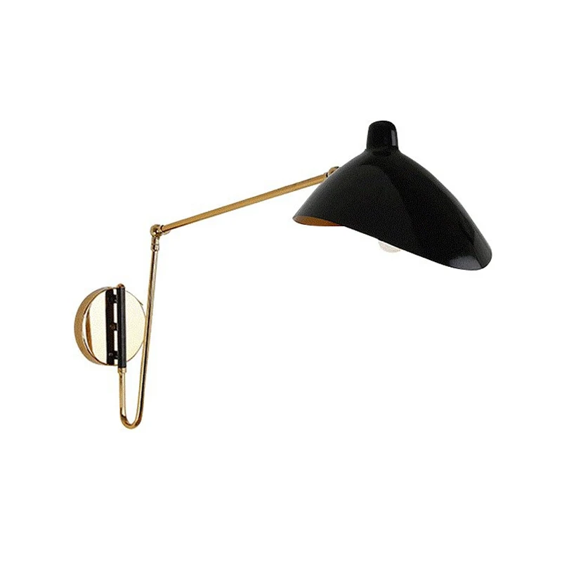 Промышленные железные Складные Настенные светильники с длинной рукояткой