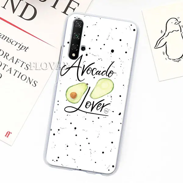 003 Забавный чехол для телефона Tumblr avocado s для Honor 9 10 Lite 20 Pro 8X 8A 8C 8S Y7 Y9 View 20, Жесткий Чехол из поликарбоната - Цвет: 003
