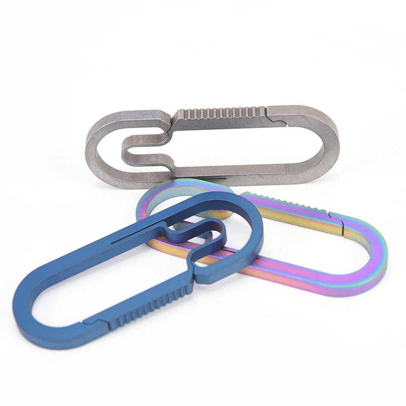 Горячая Распродажа EDC титановый сплав для кемпинга карабин брелок подвесная
