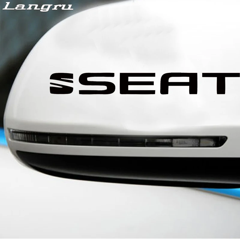 Виниловые наклейки Langru с спортивной ручкой для Seat Leon Ibiza Altea Cordoba Toledo Стайлинг