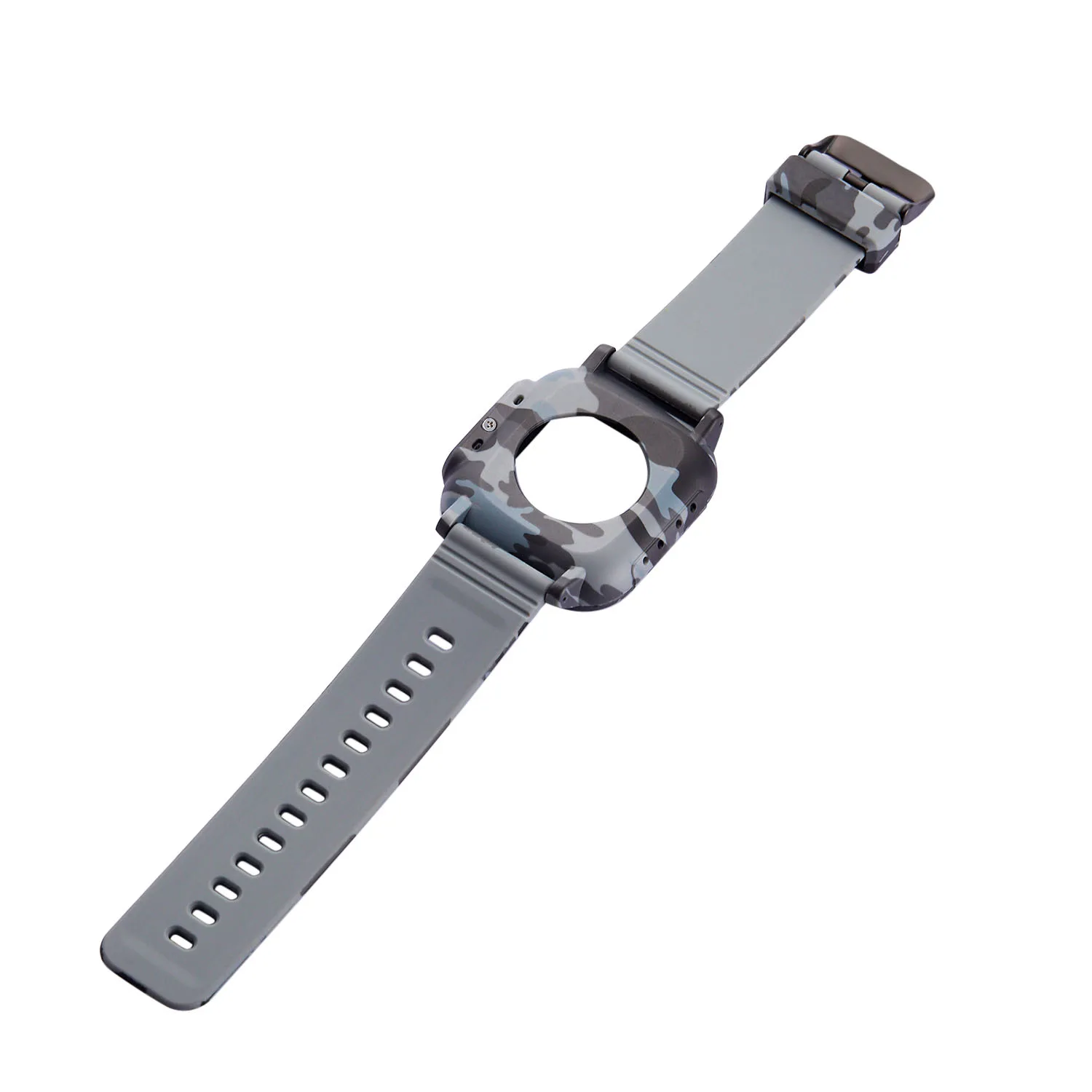 Чехол для Apple Watch 42 мм 44 мм, камуфляжный Силиконовый водонепроницаемый чехол для iWatch серии 5, 4, 3, 2, ремешок для браслета