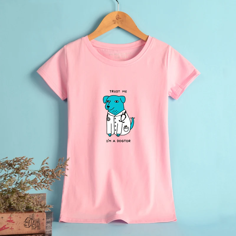 BTS Dogtor Базовая футболка Для женщин летние шорты рукавом Повседневное Harajuku