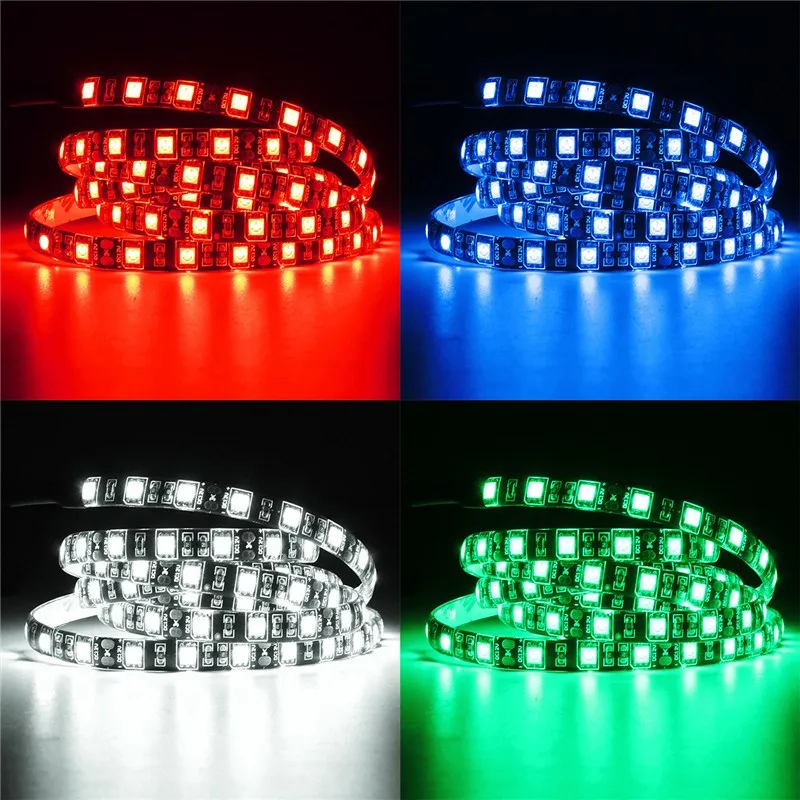 Водонепроницаемая гибкая светодиодная лента 5050 SMD 50/100/120/200 см 12 В постоянного
