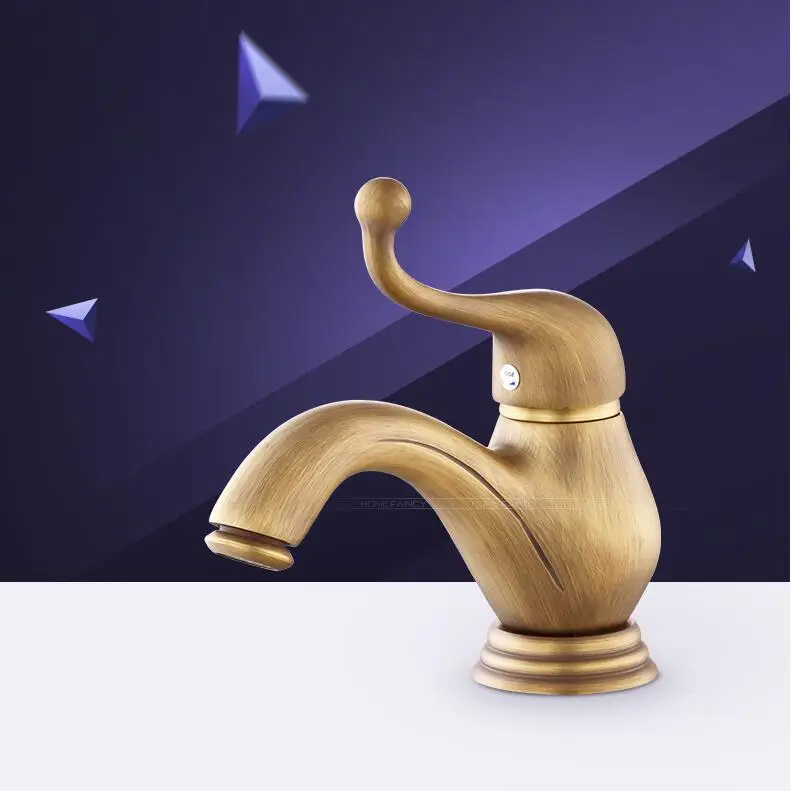 Free Shipping Antique Bronze Classic Bathroom Vessel Sink Basin Faucet single handle Mixer Tap Modern basin water taps 6500 |