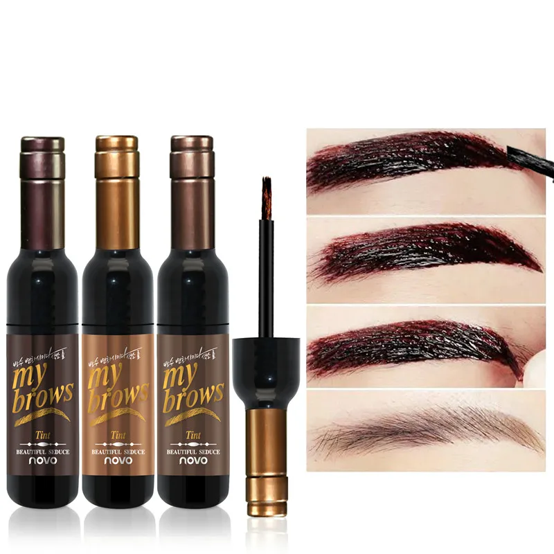 NOVO red wine Bottle отклеивать корректор для бровей краска татуажа Ручка