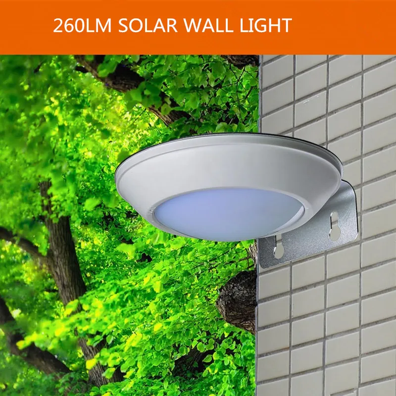 2.1W 260LM Solar powered Microwave motion sensor led wall light IP65 waterproof outdoor lighting garden cottage path road lamp | Освещение