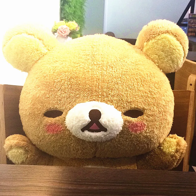 55 гигантский Медведь Rilakkuma плюшевый игрушки Размер жизни расслабляющий медведь