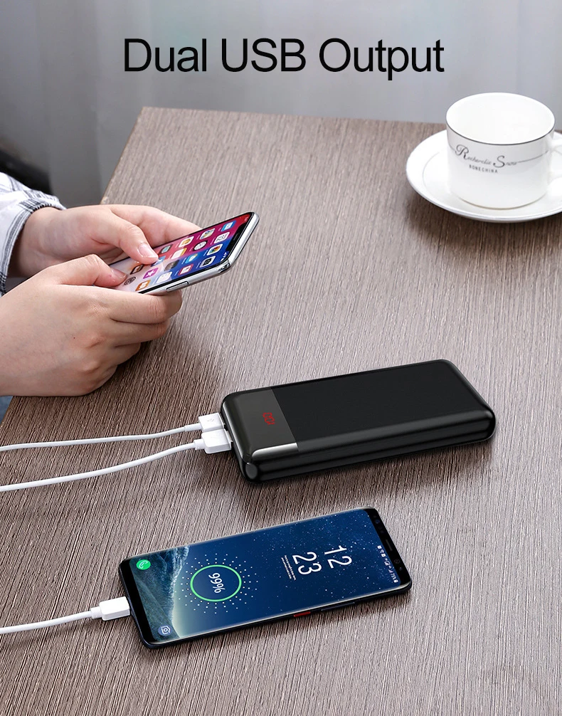 30000 мАч большая емкость внешний аккумулятор Двойной USB выход внешний аккумулятор зарядное устройство для телефона повербанк для iPhone Xiaomi