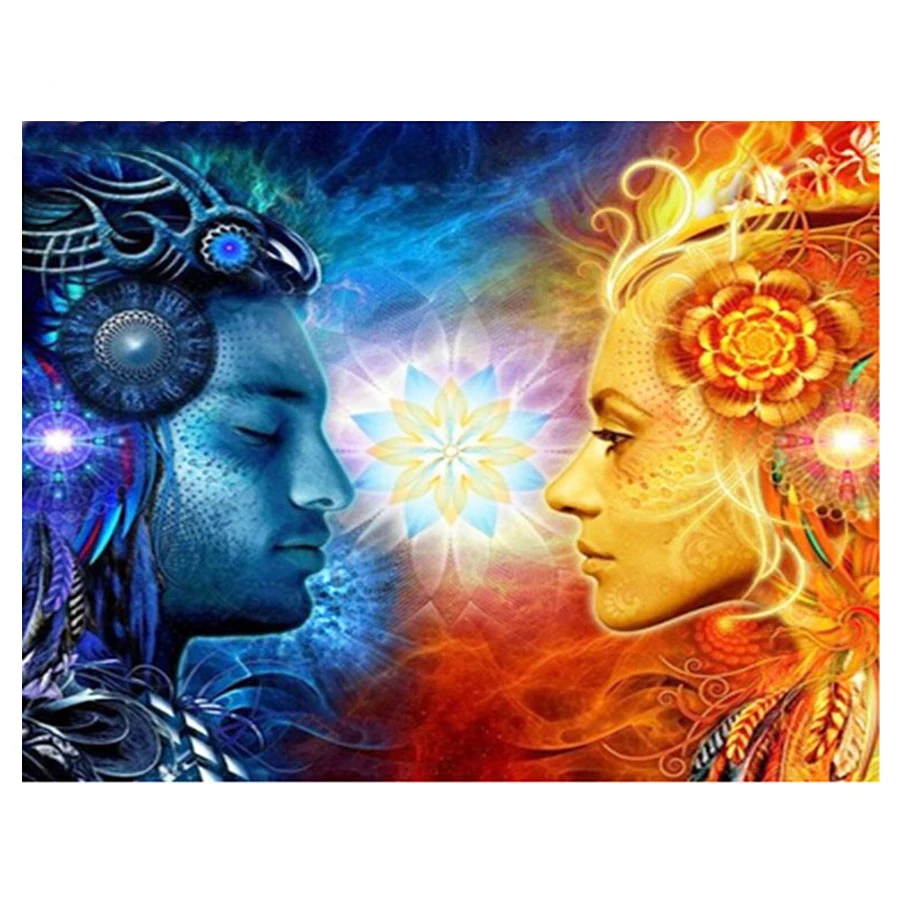 

Diamond mosaic full diamond embroidery Men and women love the Buddha magic cross stitch diamond unfinish home decorative gifts