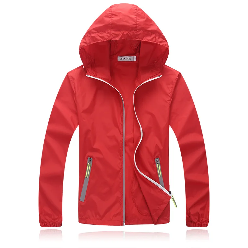 Suvance Весна Лето Повседневная Солнцезащитная тонкая ветровка сплошной цвет Bige