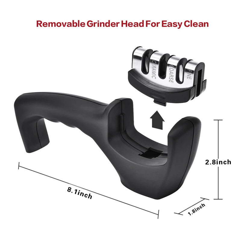 3 В 1 Алмазный Керамический Нож Точилка для Стальных Ножей Керамические