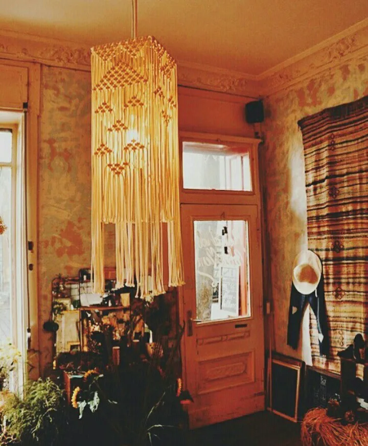 Настенный Гобелен лампа украшение макраме Богемия ручная работа кисточка