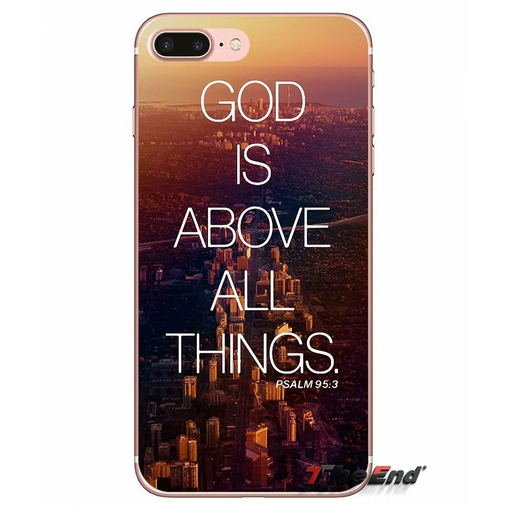 Для iPhone X 4 4S 5 5S 5C SE 6 6S 7 8 Plus Samsung Galaxy J1 J3 J5 J7 A3 A5 2016 2017 Psalms-это книга библейских цитат |