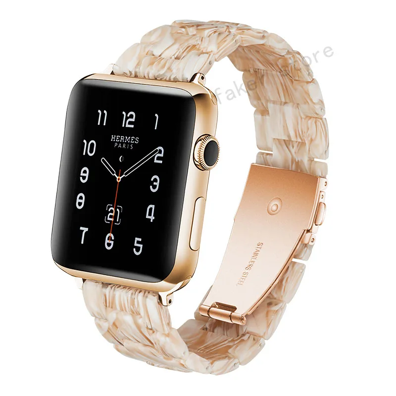 Ремешок из смолы для apple watch series 4/2/1 44 40 42 мм 38 iwatch браслет наручные часы аксессуары