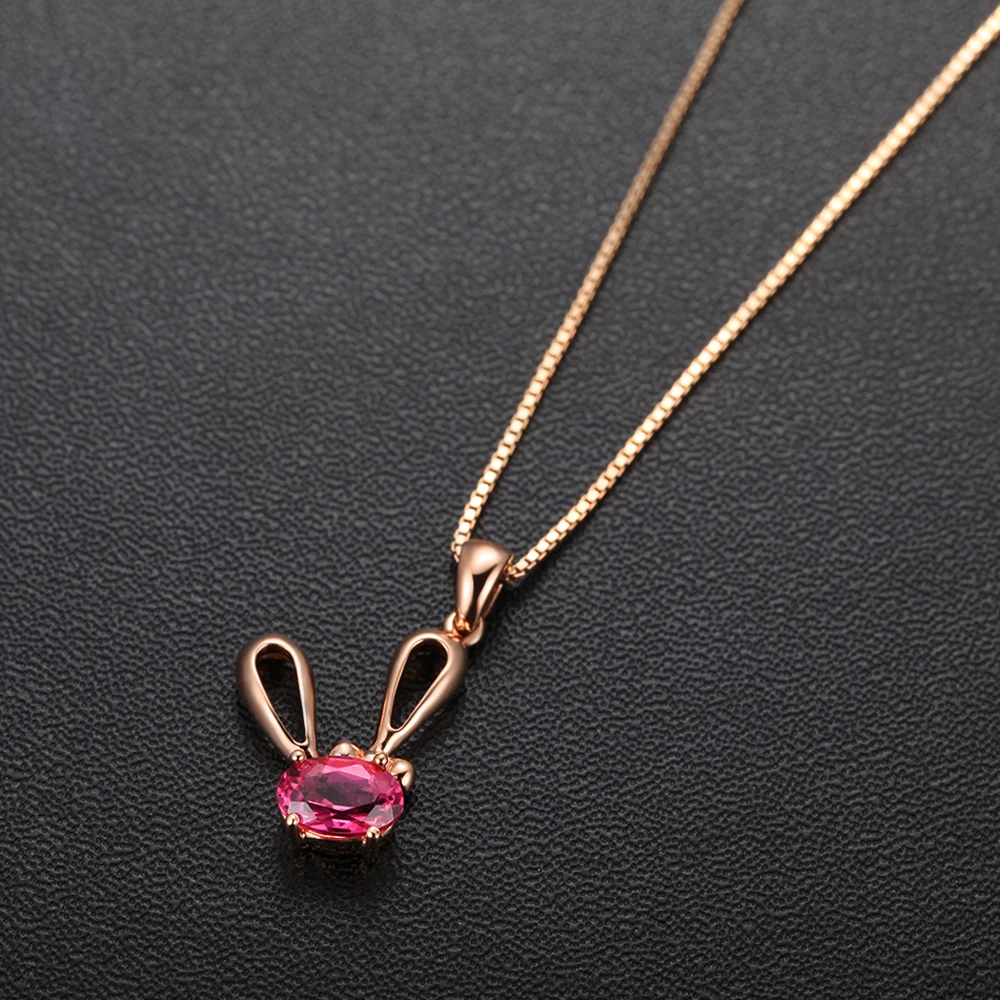 Ювелирные изделия в виде животных милый кролик гвборай ожерелье из 18 каратного