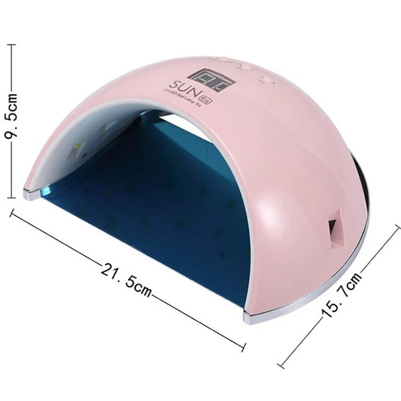 Pink EU Plug Новая лампа для ногтей 48 Вт УФ светодиодный светильник Сушилка для ногтей машина для отверждения ногтей 60 s/120 s таймер гель полировка лак для маникюра машина Маникюрный Инструмент - Цвет: Pink EU Plug