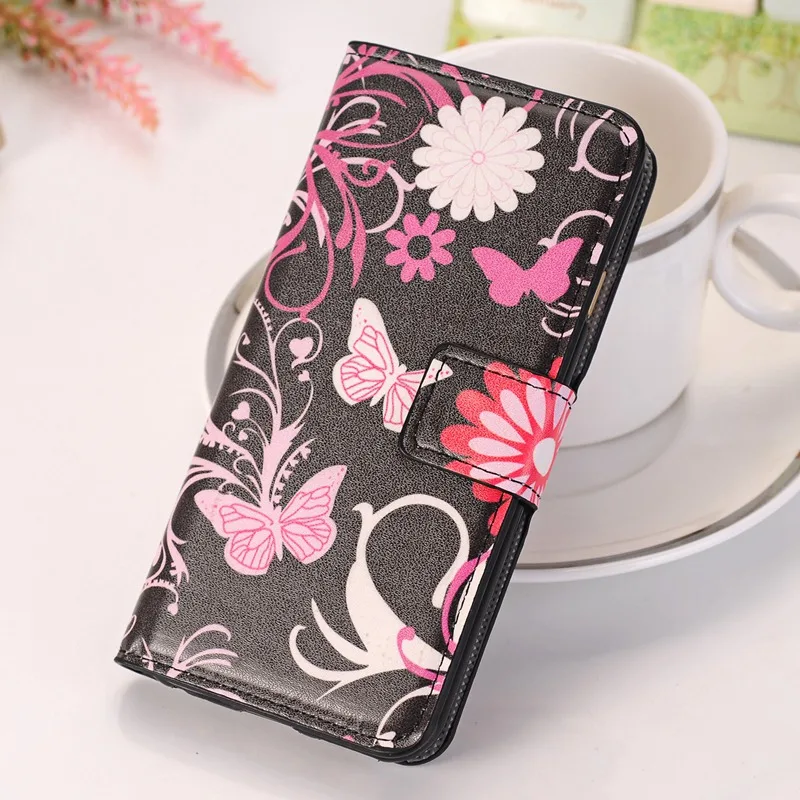 FRVSIMEM Flip Wallet PU Leather Case For Samsung Galaxy S3 S4 S5 S6 S7 Edge Cover Painted Stand Phone Cases Capa | Мобильные