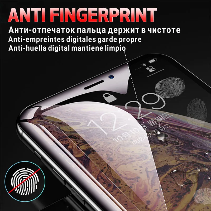 15D защита экрана мягкая пленка для iPhone XR X XS Max полное покрытие Защитная для iPhone 7 8 6 6S Plus Гидрогелевая пленка не стекло