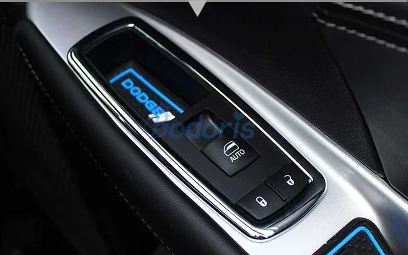 Для Dodge Journey JUCV Fiat Freemont 2013- оконное стекло переключатель крышка Накладка хромированная Автомобильная Стайлинг Аксессуары