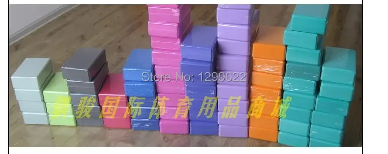 Сине-фиолетовый коврик для йоги EVA кирпичный Коврик балансировочный набор