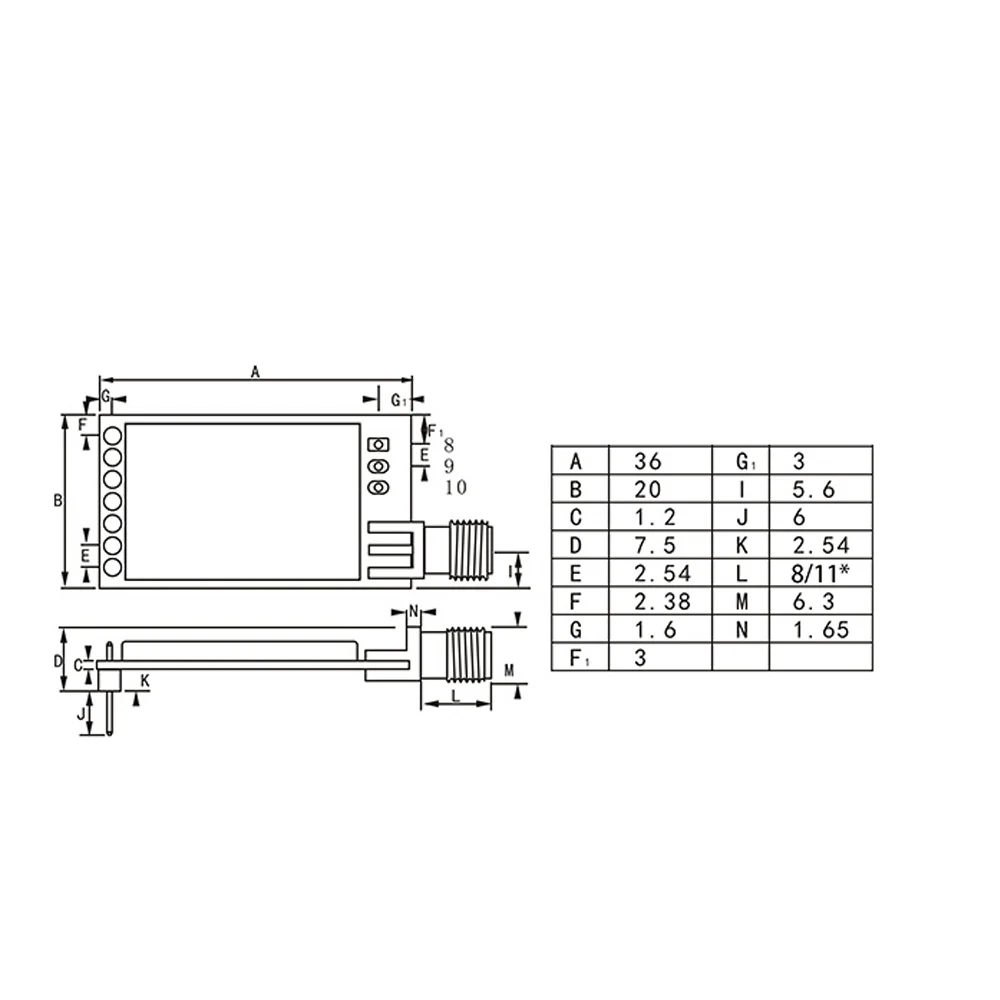 Wireless Module 433MHZ Serial Port LORA Spread Spectrum 3000 Meters UART Interface | Освещение
