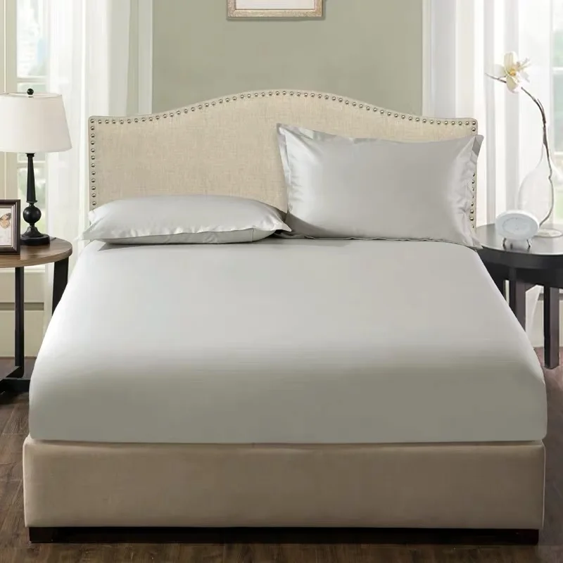 Египетский хлопок 1000 TC queen King super King size белый светильник бежевый серебристый светло-голубой один Подогнанный лист 1 предмет по индивидуальному заказу