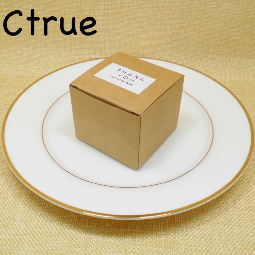 12 шт крафт бумага коробка конфет + пеньковая веревка спасибо Подарочные бирки