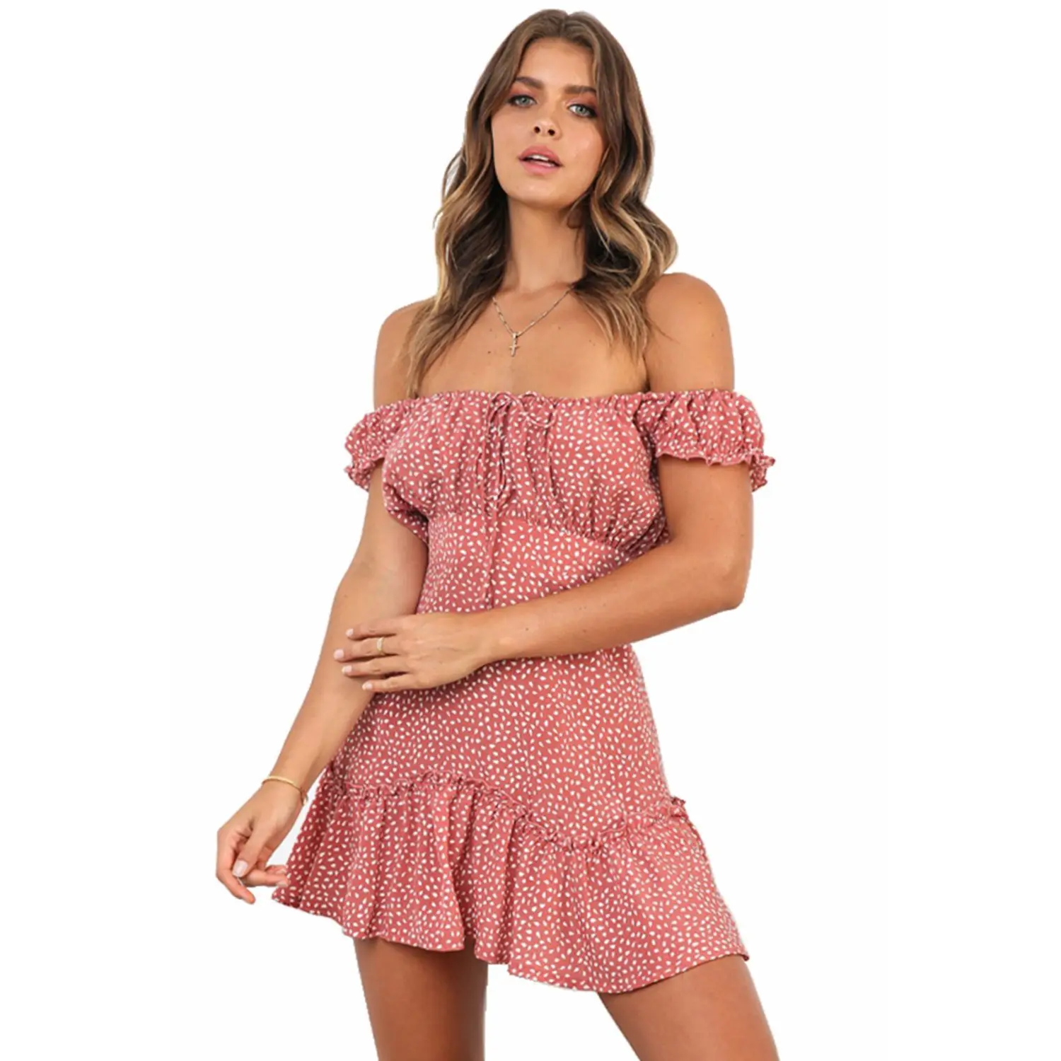 Модное женское пикантное платье без рукавов бретелек летнее женский сарафан