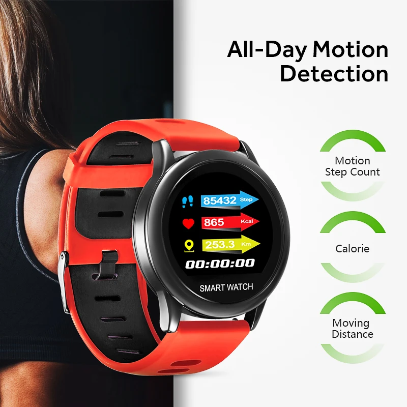 SPOVAN Smart Watch with Touch Screen Bluetooth APP. chargeable watches.Heart rate. Large capacity battery. VENUS | Электроника