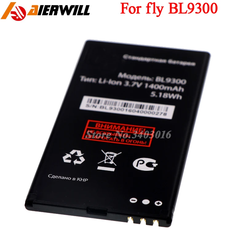 Высококачественный аккумулятор 1400 мАч для Fly BL9300 BL 9300|battery for|battery for flybatteries batteries |