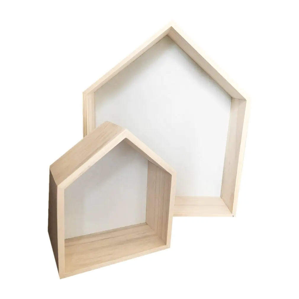 Милый милый маленький деревянный дом DIY домашний футляр для хранения держатель