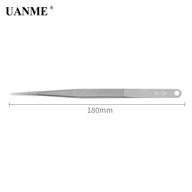 Пинцет UANME AT-18K длина 7 дюймов 18 см из нержавеющей стали | Инструменты