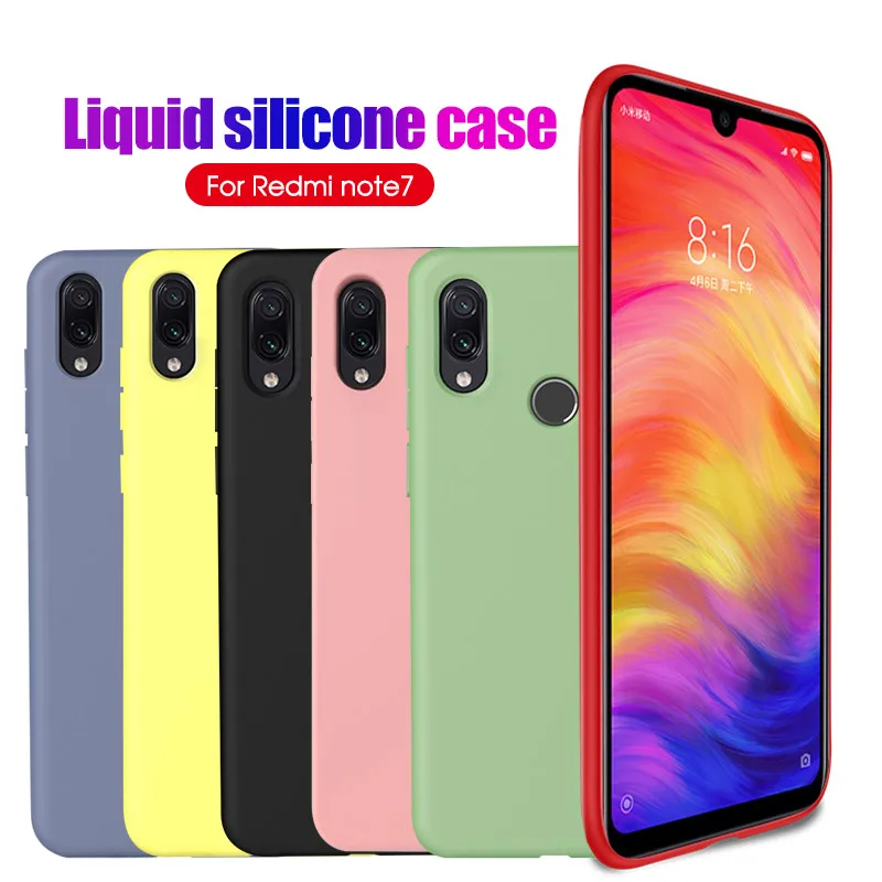 Милый чехол для телефона из ТПУ ярких цветов Xiaomi Redmi Note 7 K20 6 Pro мягкий жидкий
