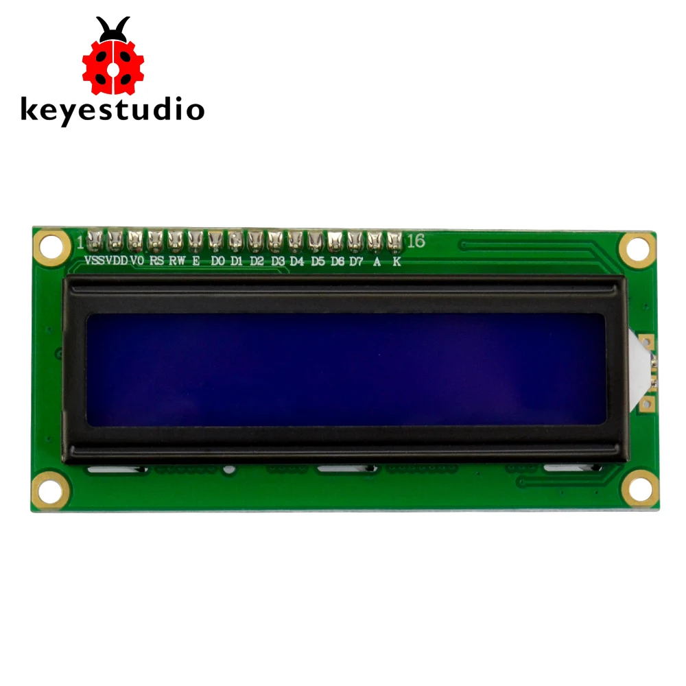 Keyestudio простой разъем RJ11 I2C 1602 ЖК модуль 180 градусов интерфейс для Arduino